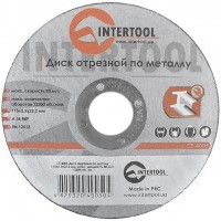 Диск отрезной по металлу 115x2,5x22,2 мм INTERTOOL CT-4005