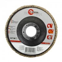 Диск шлифовальный лепестковый 115x22 мм, зерно K120 INTERTOOL BT-0112