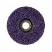 Диск зачистной из вспененного абразива фиолетовый 125*22,2*13 мм, P46, T27 INTERTOOL BT-0603