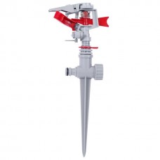 Дождеватель пульсирующий с полной/частичной зоной полива на костыле, круг/сектор полива до 12 м, PP, ABS INTERTOOL GE-0051