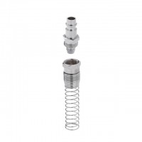 Переходник с пружиной со спирального или прямого шланга 8х12 мм на ответную часть быстроразъемного соединения INTERTOOL PT-1837