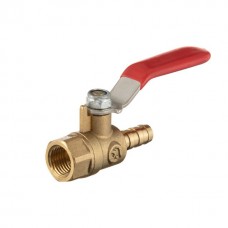 Кран шаровый воздушный, латунь, внутренняя резьба 1/4" на шланг 8мм, STORM INTERTOOL PT-1887