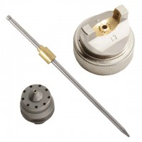 Комплект форсунки 1.3мм для краскопульта HVLP PT-0102 (дюза, воздушная головка, игла) INTERTOOL PT-2000