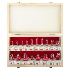 Набор фрез по дереву, 18 шт. INTERTOOL HT-0073