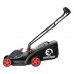 Газонокосилка электрическая 1400 Вт, 230 В~50 Гц, 3300 об/мин, ширина захвата 340 мм, высота среза 30-80 мм, контейнер 35 литров INTERTOOL DT-2264