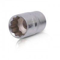 Головка двенадцатигранная, 1/2", 19 мм INTERTOOL ET-0219