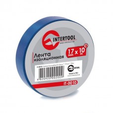 Лента изоляционная 0,15 мм x 17 мм x 10 м синяя INTERTOOL IT-0010