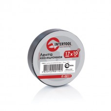 Лента изоляционная 0,15 мм x 17 мм x 10 м черная INTERTOOL IT-0011