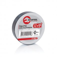 Лента изоляционная 0,15 мм x 17 мм x 20 м черная INTERTOOL IT-0021