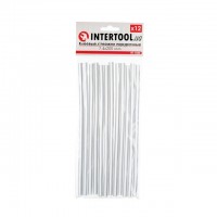 Комплект прозрачных клеевых стержней 7.4мм*200мм, 12шт INTERTOOL RT-1030