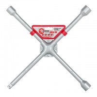 Ключ баллонный крестовой 16" x 406 мм, D=16 мм, 17; 19; 21; 1/2" профессионал INTERTOOL HT-1603
