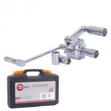 Ключ баллонный роторный для легковых автомобилей 180мм, передаточное отношение 1:16, макc. крут. момент 1000Nm, головки 17, 19, 21мм, пластиковый кейс INTERTOOL XT-0003