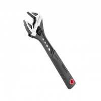 Ключ разводной 200мм кованный, рукоятка TPR, HRC 40~50, Cr-V STORM INTERTOOL XT-0075