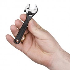 Ключ разводной 100мм, Cr-V, черный, фосфатированный, INTERTOOL XT-0054