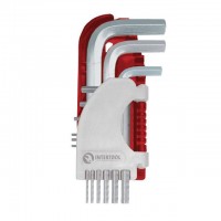 Набор Г-образных шестигранных ключей 9 шт., 1,5-10 мм, S2, PROF INTERTOOL HT-1803