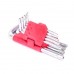 Набор Г-образных ключей TORX с отверстием 9 шт., Т10-Т50, Cr-V INTERTOOL HT-0604