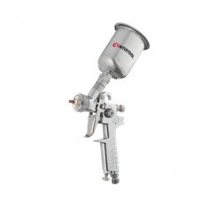 Краскопульт пневматический HP MINI, форсунка 0.5мм, верхний металлический бачок 125мл., 5бар INTERTOOL PT-0306