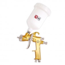 Краскопульт пневматический HP, форсунка 1.5мм, верхний пластиковый бачок 600мл, 5бар INTERTOOL PT-0113