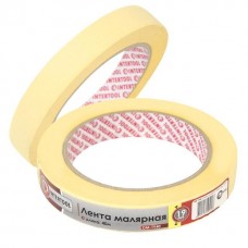 Лента малярная 19мм, 40м, желтая INTERTOOL DM-1940