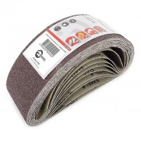 Лента шлифовальная 75x533 мм, зерно 40, уп. 10 шт. INTERTOOL BT-0404