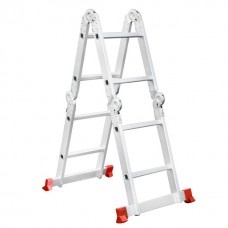 Лестница алюминиевая мультифункциональная трансформер 4*2 ступ. 2.38м INTERTOOL LT-0028