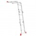 Лестница алюминиевая мультифункциональная трансформер 4*2 ступ. 2.38м INTERTOOL LT-0028