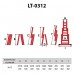 Лестница алюминиевая 3-х секционная универсальная раскладная 3x12 ступ. 7,89 м INTERTOOL LT-0312