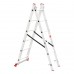 Лестница алюминиевая 2-х секционная универсальная раскладная 2x6 ступ. 2,57 м INTERTOOL LT-0206