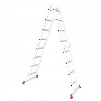 Лестница алюминиевая мультифункциональная трансформер 4x4 ступ. 4,62 м INTERTOOL LT-0029