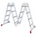Лестница алюминиевая мультифункциональная трансформер 4x4 ступ. 4,62 м INTERTOOL LT-0029