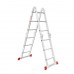 Лестница алюминиевая мультифункциональная трансформер 4x3 ступ., 3,50 м INTERTOOL LT-0030