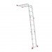 Лестница алюминиевая мультифункциональная трансформер 4x3 ступ., 3,50 м INTERTOOL LT-0030