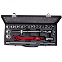 Профессиональный набор инструмента 1/2", 26 ед. (гол. 8-32 мм) INTERTOOL ET-6027