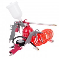 Набор покрасочный пневматический 5 ед. INTERTOOL PT-1501