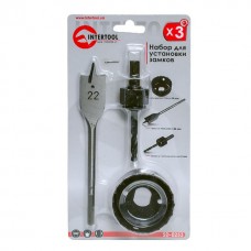 Набор для установки замков 3 шт INTERTOOL SD-0253