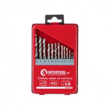 Набор сверл по металлу HSS 13 шт (1,5-6,5) INTERTOOL SD-0113