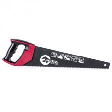 Ножовка по дереву 450 мм с тефлоновым покрытием, каленый зуб, 3-ая заточка INTERTOOL HT-3108