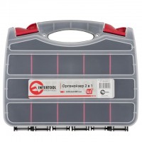 Органайзер пластиковый, 12,5", 2 в 1, 320x260x80 мм INTERTOOL BX-4004