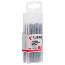 Комплект удлиненных отверточных насадок PH2*75 мм уп. 10 шт. INTERTOOL VT-0071