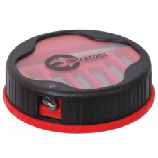 Комплект отверточных насадок 7 ед., (PH1, PH2, PH3, PZ1, PZ2, PZ3, магнитный держатель 1/4x60 mm.) INTERTOOL VT-5000