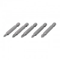 Комплект отверточных насадок PH1, PH2, PZ1, PZ2 1/4"*50мм, ACR, S2, уп. 5шт., STORM INTERTOOL VT-0205