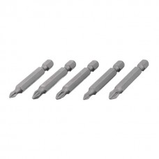 Комплект отверточных насадок PH1, PH2, PZ1, PZ2 1/4"*50мм, ACR, S2, уп. 5шт., STORM INTERTOOL VT-0205