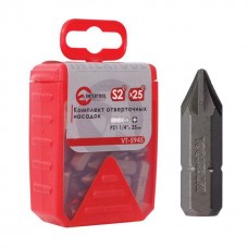 Комплект отверточных насадок PZ1 1/4x 25 мм - 25 шт. INTERTOOL VT-5945