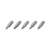 Комплект отверточных насадок PH1, PH2, PZ1, PZ2 1/4"*25мм, S2, уп. 5шт., STORM INTERTOOL VT-0210