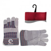 Перчатка комбинированная из замша и ткани 10.5" (ящик 120пар) INTERTOOL SP-0014W