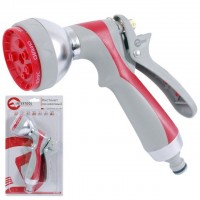 Пистолет-распылитель для полива 7-ми функциональный (центральный, туман, душ, угловой, полный, конический, плоский.) LUXURY INTERTOOL GE-0008