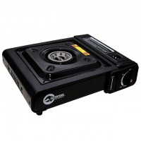 Плита газовая одноконфорочная, пьезоподжиг, под газовые баллоны бутан и пропан-бутан INTERTOOL GS-0001