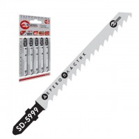 Полотно пильное для лобзика рабочая длина 75 мм, расстояние между зубьями 4,0 мм для работы по дереву INTERTOOL SD-5999