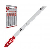 Полотно пильное для лобзика рабочая длина 75 мм, шаг зуба 3 мм, для работы c цветным металлом INTERTOOL SD-6012