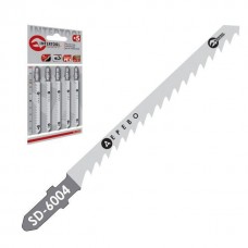 Полотно пильное для лобзика рабочая длина 75 мм, расстояние между зубьями 4,0 мм для работы по дереву INTERTOOL SD-6004 Полотно пильное для лобзика рабочая длина 75 мм, расстояние между зубьями 4,0 мм для работы по дереву INTERTOOL SD-6004